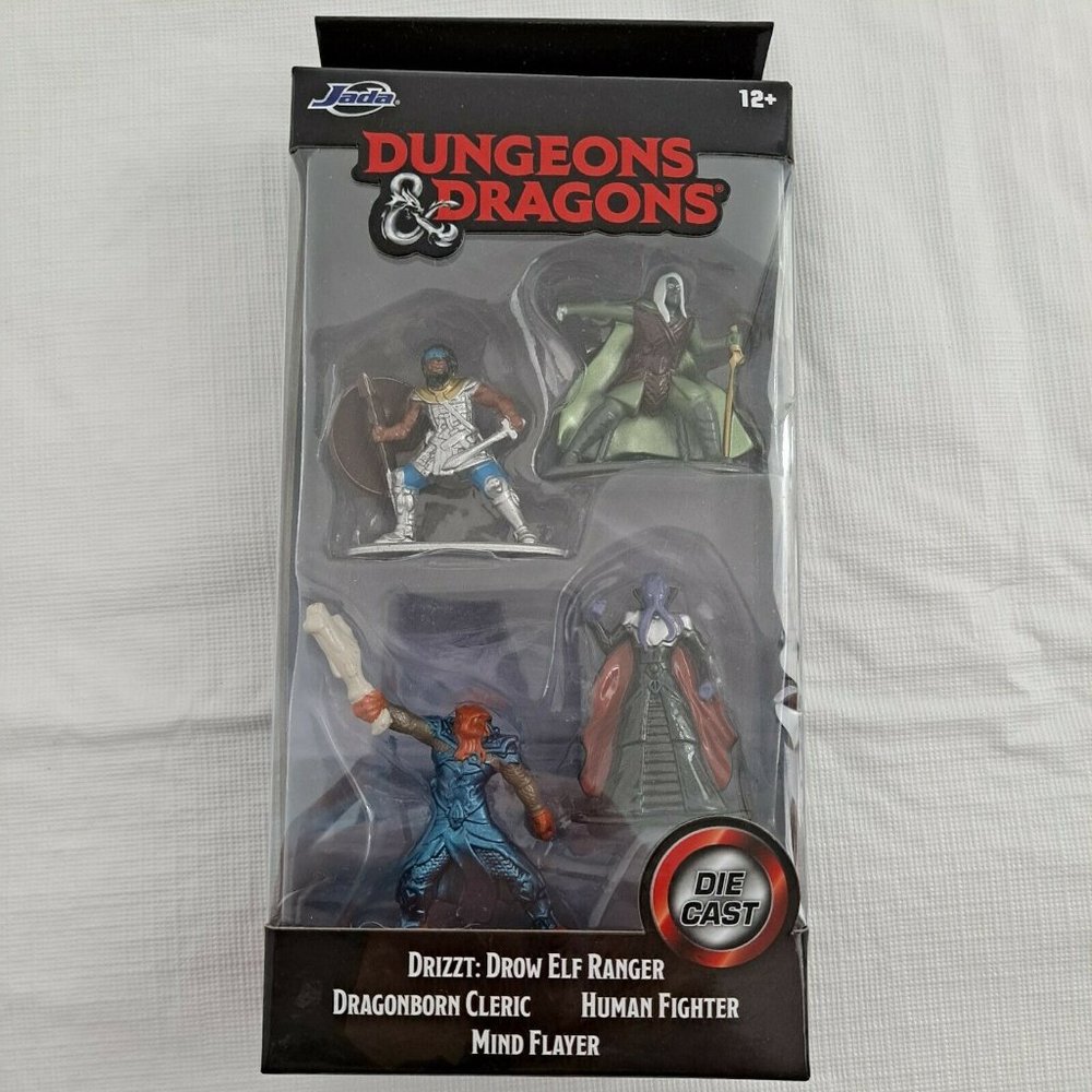 Dungeons & Dragons Die Cast Jada Collectibles Toy Figures Set of 4 - Picture 1 of 12